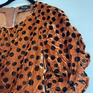 Madewell velvet leopard top